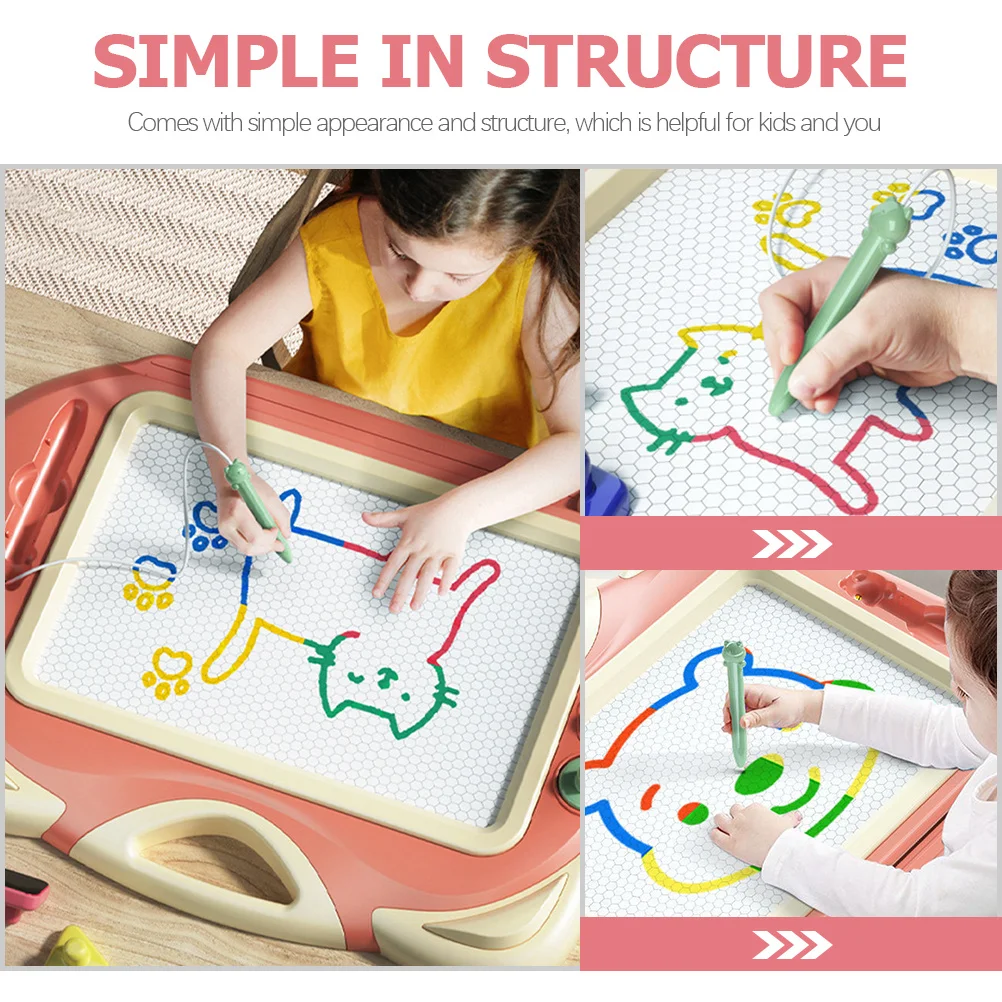 

1 set 1 Set Kids Magnetic Drawing Reusable Doodle Board For Toddlers Creative Educational Wear-Resistant Children Painting Tool