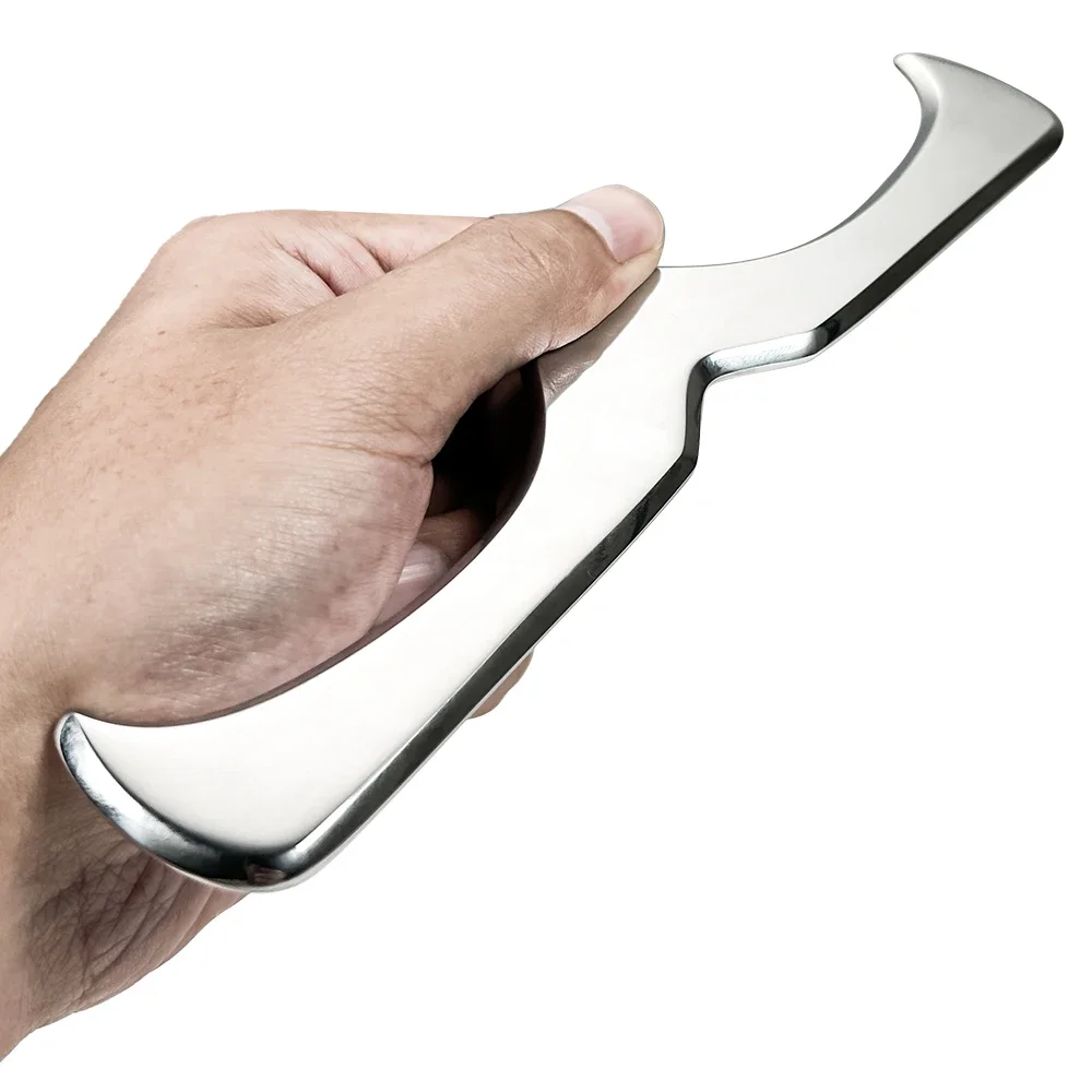 1PCS สแตนเลสสตีลกล้ามเนื้อ Scraper เครื่องมือขูดเครื่องมือนวดสําหรับกายภาพบําบัด,Derma EDGE & GuaSha นวด Scraper เครื่องมือ