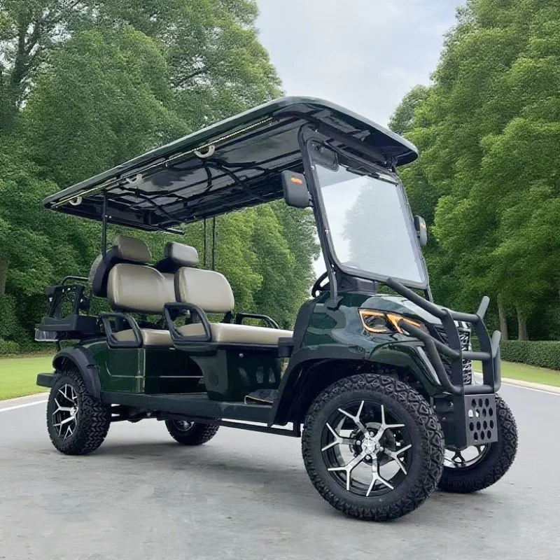 Neuer Stil, Fabrikpreis, Sightseeing-Golfwagen, 4-Sitzer, angehoben, 6-Personen-Golfwagen, brandneues 4-Rad-Elektro-Club-Auto, Golf