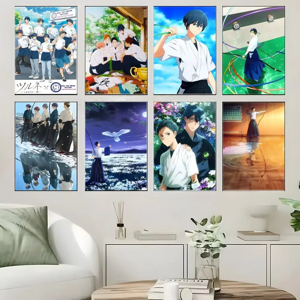 Sports Anime T-Tsurune The Linking Shot Poster Crease Free Waterproof Durable All Space Wall Decor