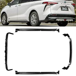 ABS Black Knight Body Kit For Toyota SIENNA 2021 2022 2023 Front Bumper Lip Rear Trunk Diffuser Side Skirt