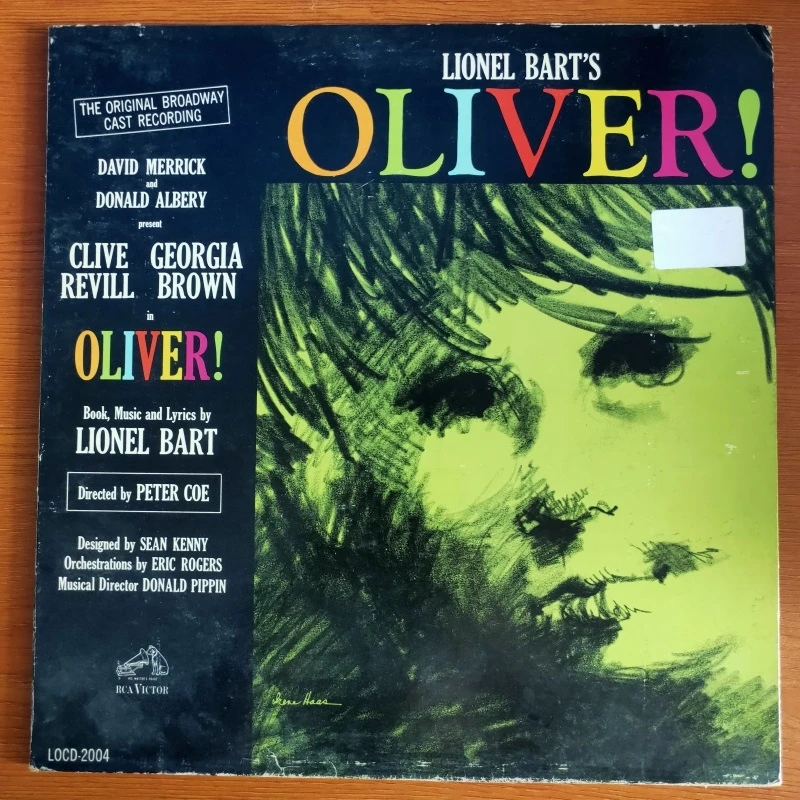 Discos de vinilo antiguos, 33 RPM, 12 pulgadas, 30cm, 1 disco LP, colección de películas clásicas, pista de sonido, canciones de música, OLIVER, Joel, BART