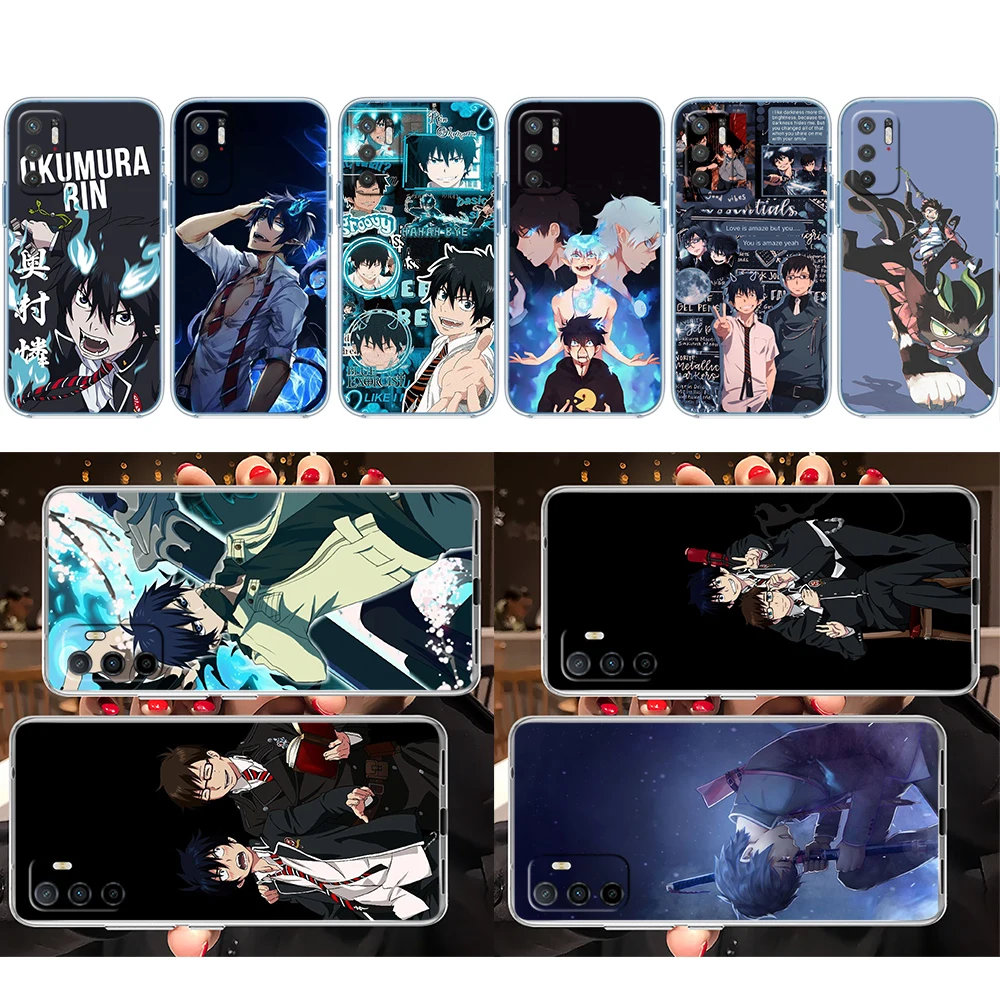 Funda Transparente para Teléfono KH12 Blue Exorcist para Motorola Moto G40 G04 G05 One Ace Action Fusion + Plus Hyper Macro Vision Zoom