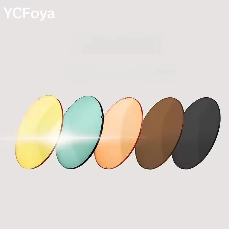 Поляризационные солнцезащитные линзы YCFoya 1.56 1.61 1.67 UV400 из полимерной смолы CR-39, оптические, цветные, зеркальные, 1 пара