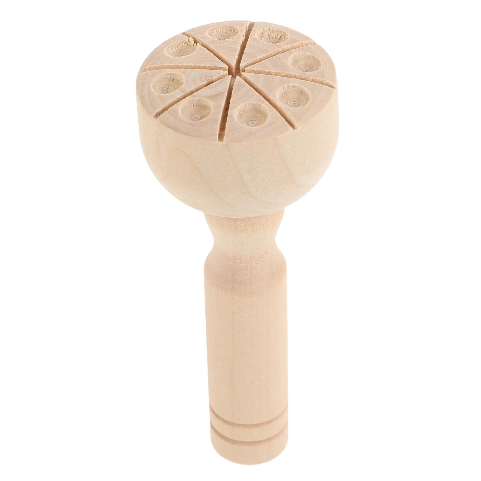 木製粘土モデリングツールセット、人間工学に基づいたハンドル付き、粘土デザインスタンプと子供向けパターンツール