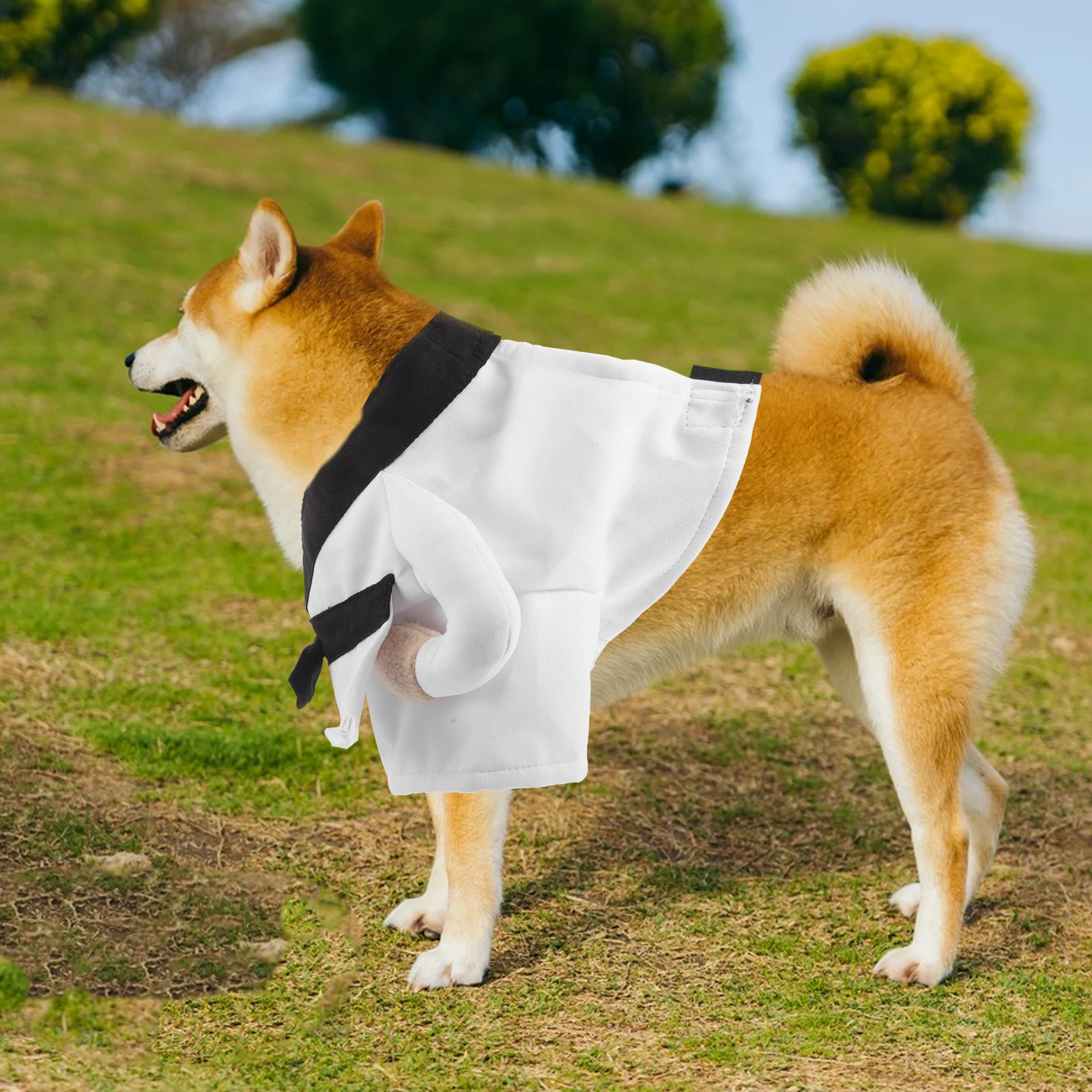 

Creative Martial Arts Dog Costume Funny Pet Outfit Ninja Style for Holidays Parties Cosplay Martial Arts Dog Costume