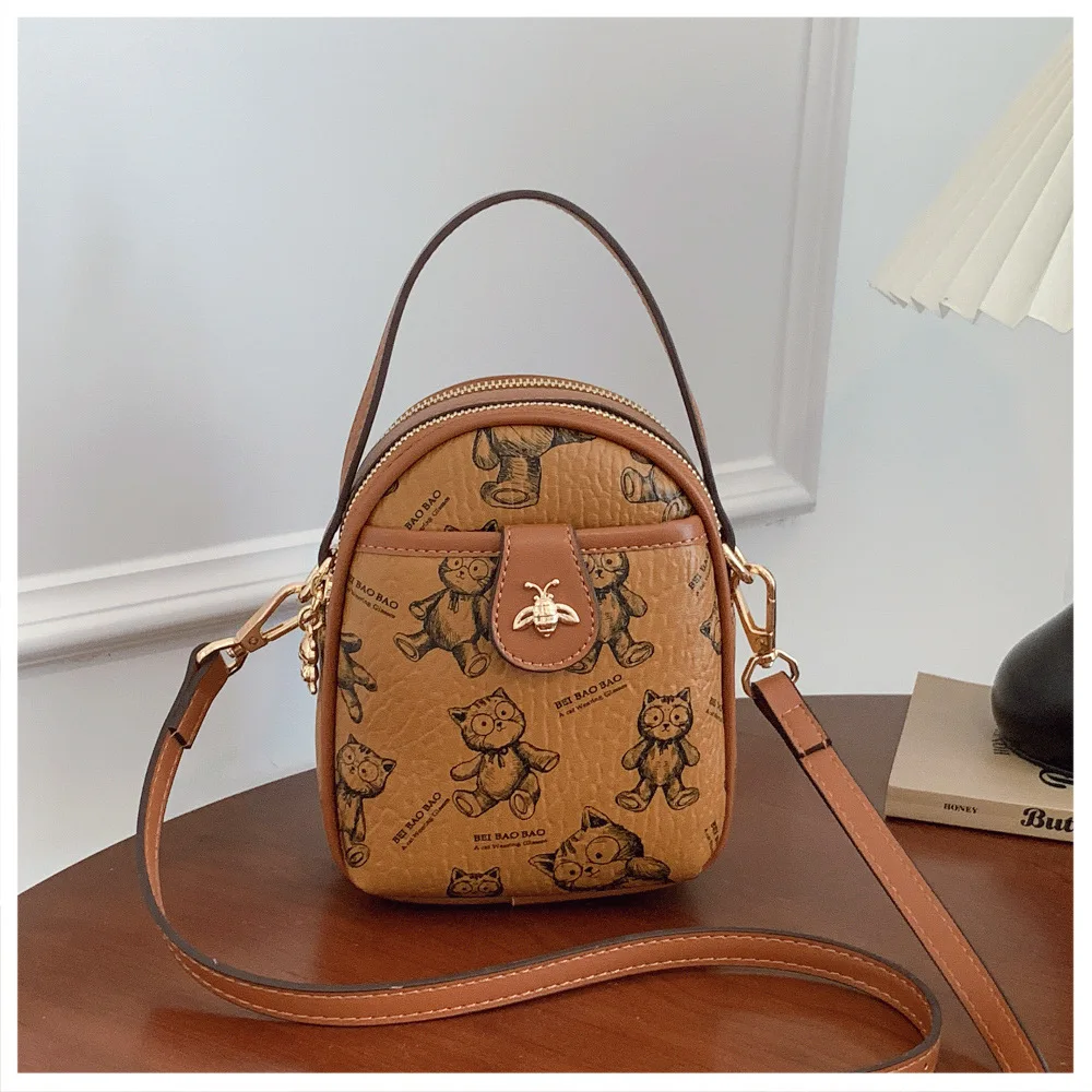 

Trendy Cute Mobile Phone Bag - Women's Versatile Portable Shoulder Foreign Fashion Messenger