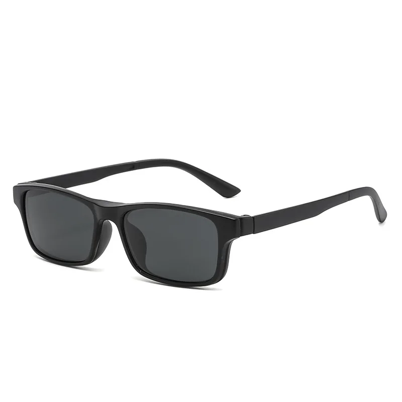 VCKA-Petites lunettes de soleil carrées pour myopie, monture rétro pour hommes et femmes, clips polarisés, manchon à ventouse magnétique, miroir-0.50 à-6.0