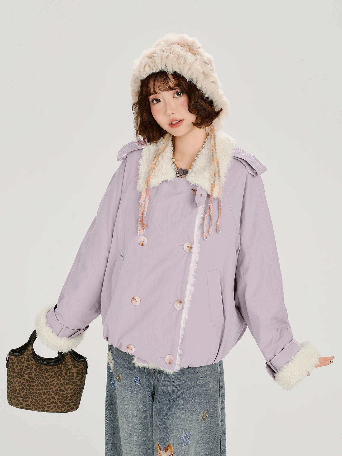 

Женское зимнее пальто в американском ретро-стиле с отложным воротником, новый дизайн, теплое, свободное, хлопковое, повседневное, с длинными рукавами, на пуговицах