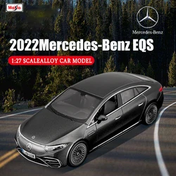 Maisto 1:27New style 2022 Mercedes-Benz EQS Simulation Alloy Car Die-casting Craft Decoration Collection Toy Tool Gift Car Model