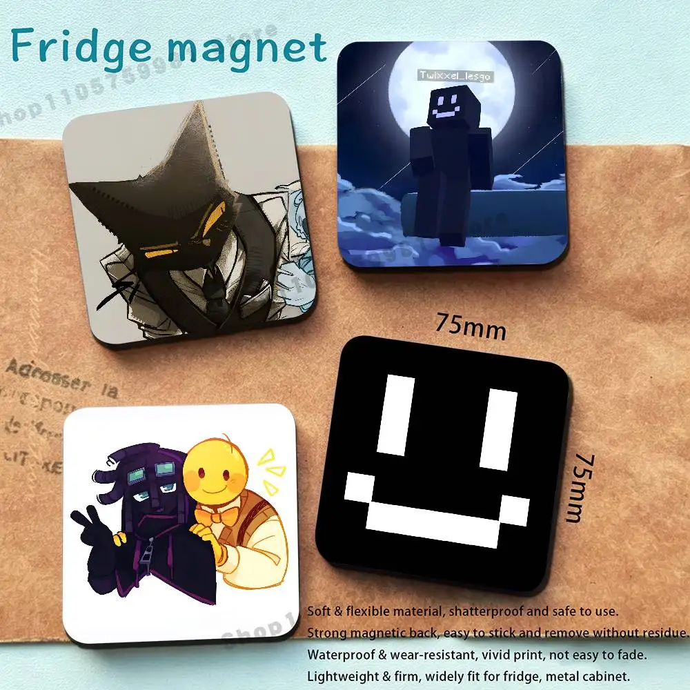 Fanart T-Twixxel New PVC Fridge Magnet for Cartoon Refrigerator Decor For Child Magnetic Toy
