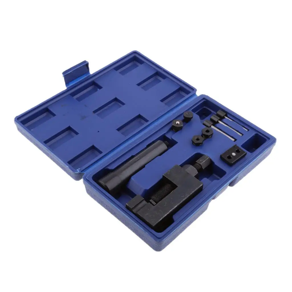 Professional Motorcycle Chain Breaker Tool Metal Riveting Kit for Chain Replacement and Maintenance