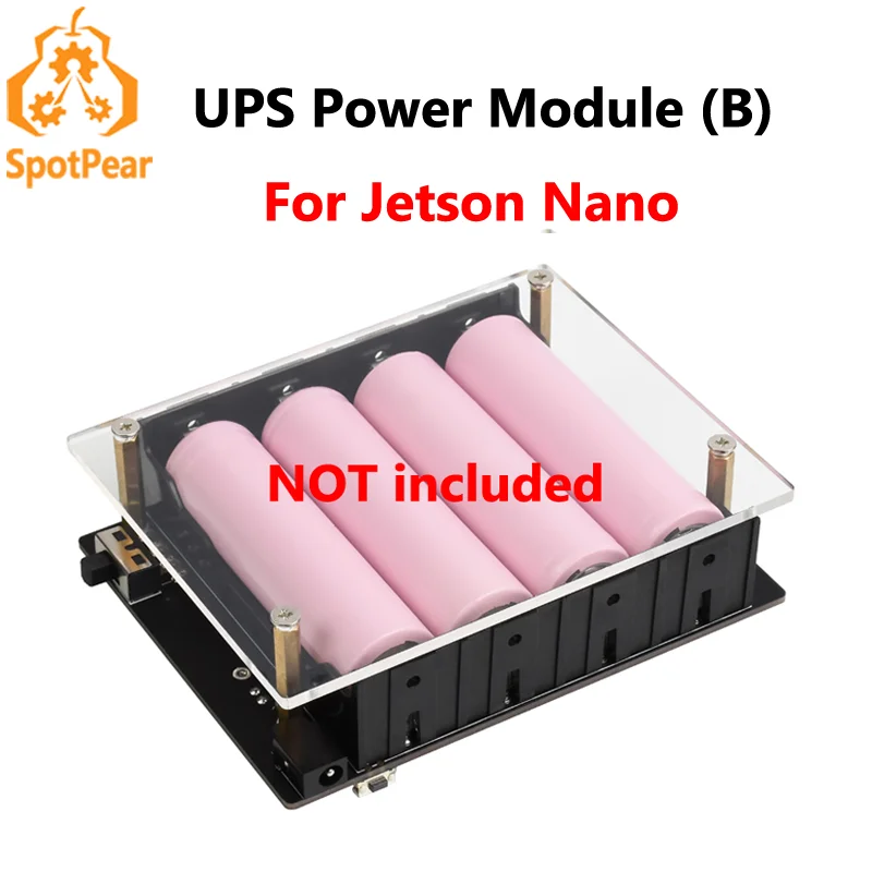 Источник питания Jetson Nano UPS Модуль источника бесперебойного питания (B) Выход 5 В до 5 А Разъем Pogo Pins