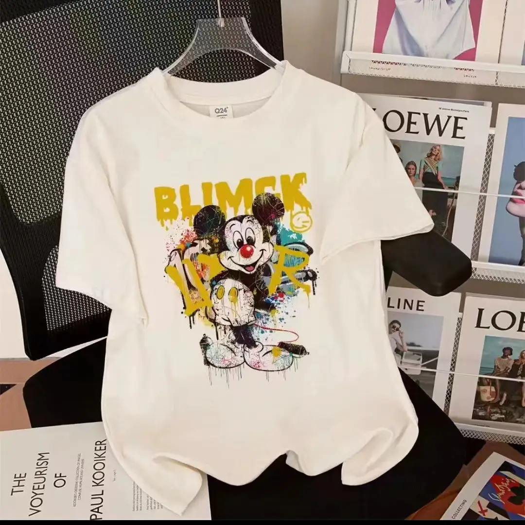 Chemises Parent-enfant à manches courtes pour une famille de trois ou quatre mère et fils, T-shirts d'été en pur coton pour toute la famille