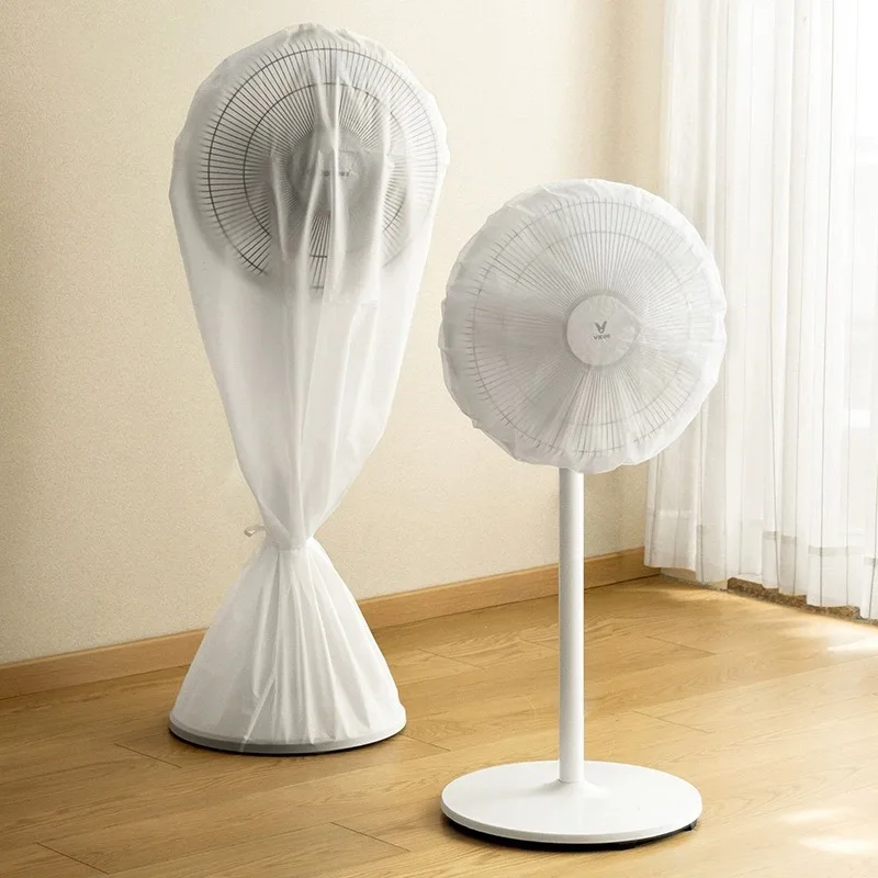 PEVA Waterproof Fan Dust Cover Universal Electric Vertical Floor Fan 360° Dustproof Covers Round Washable Damp-Proof Protector