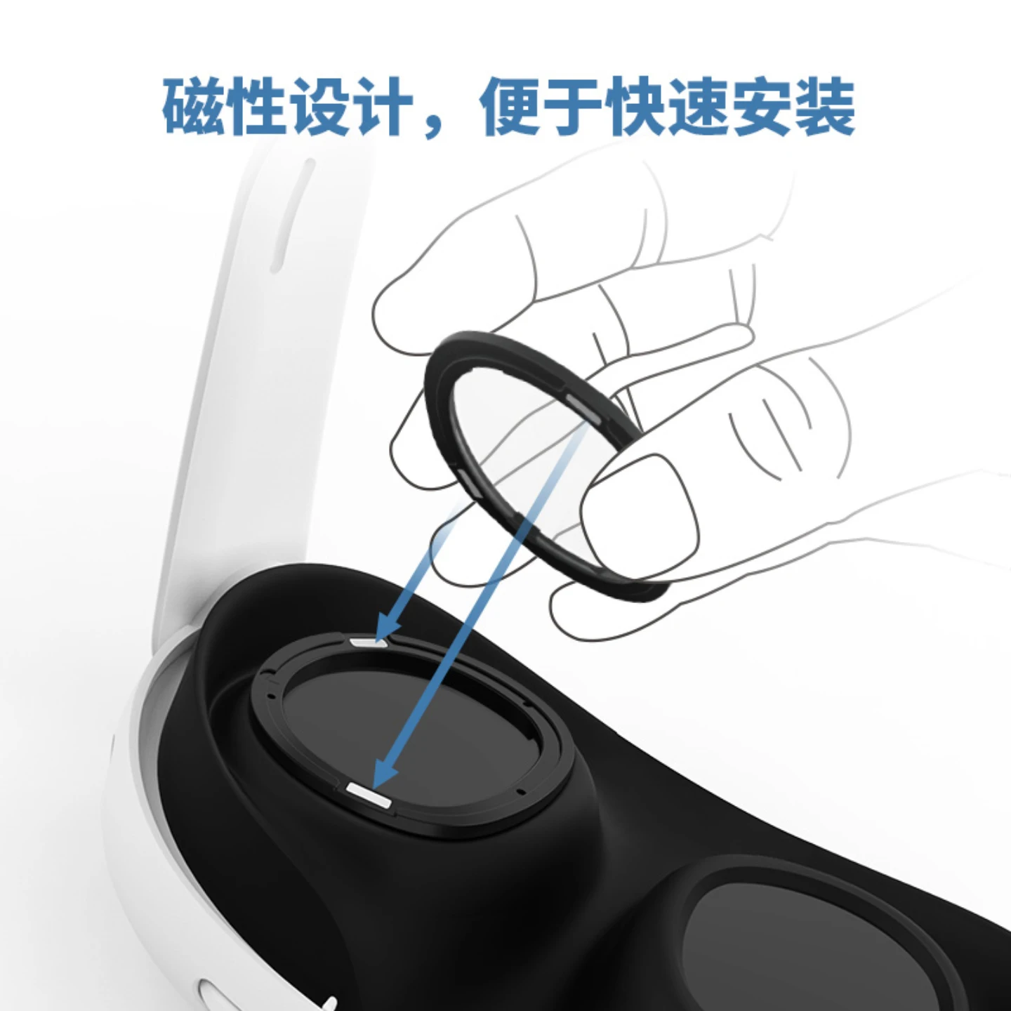 Myopia glasses flat lens ultra-thin magnetic attraction high astigmatism aspherical magnetic attraction anti-blue dazzling