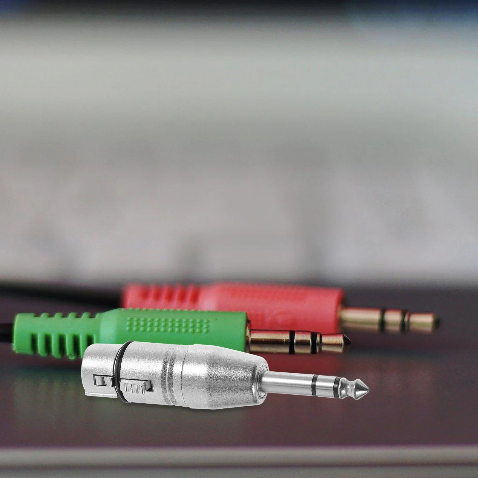 

2Pcs Audio Trs To Xlr to TRS Converter 1/4 Female Microphone Accessory 6.35mm Socket Xlr Adapter Durable Easy Use