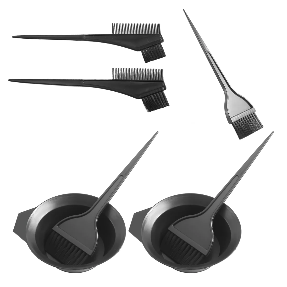 Набор кистей и мисок для окрашивания волос, набор микшерных кистей для окрашивания волос, инструменты для окрашивания волос, набор из 7 предметов