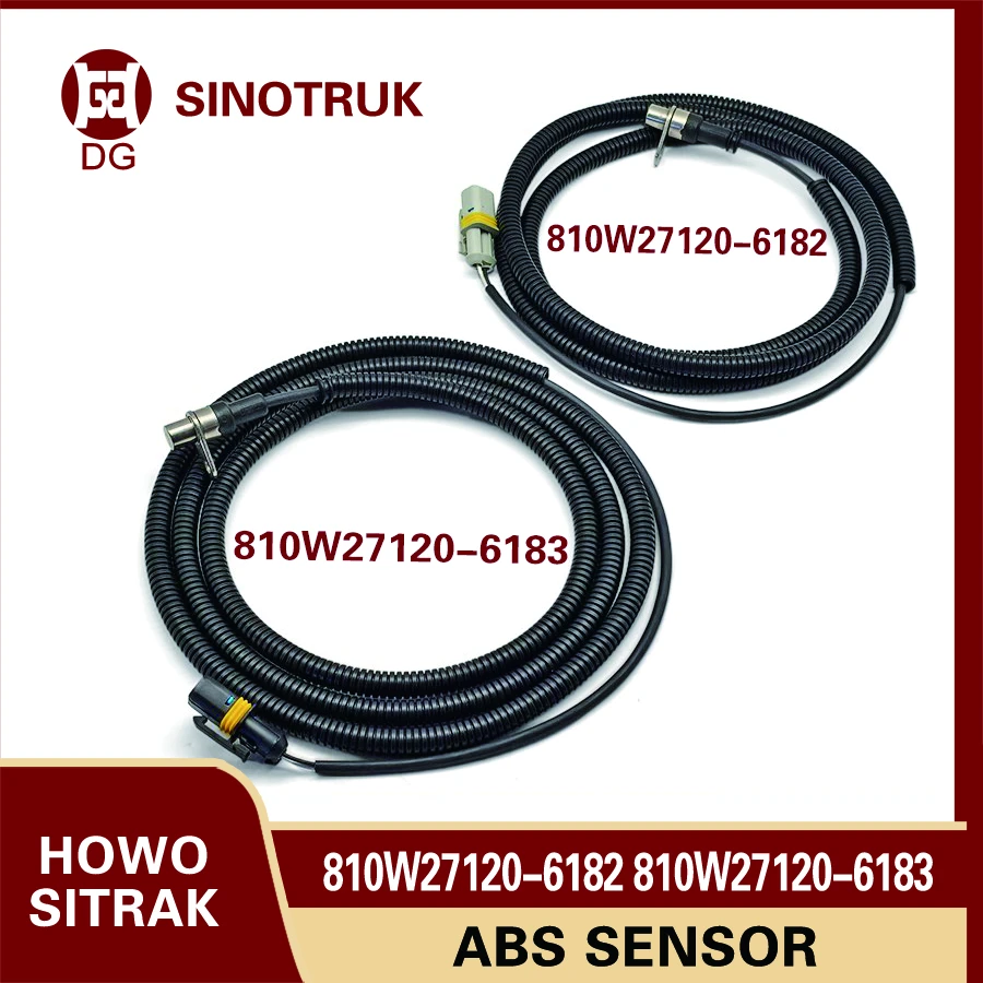 Truck Abs Sensor 810W27120-6182 810W27120-6183 Left and Right Rear Wheel ABS Sensors for Sinotruk Howo Sitrak