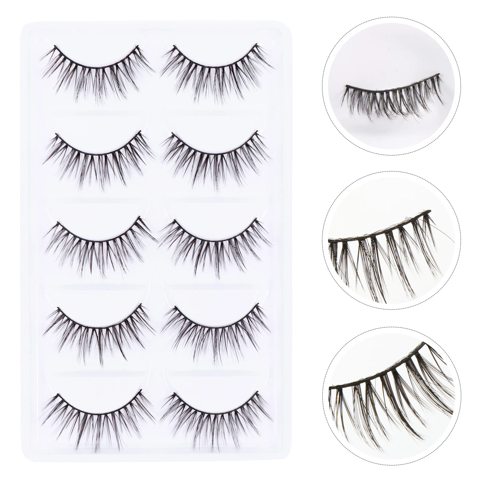 

Fake Eyelashes Thick False Cross Make Up Tool Handmade Hair Beauty Voluminous