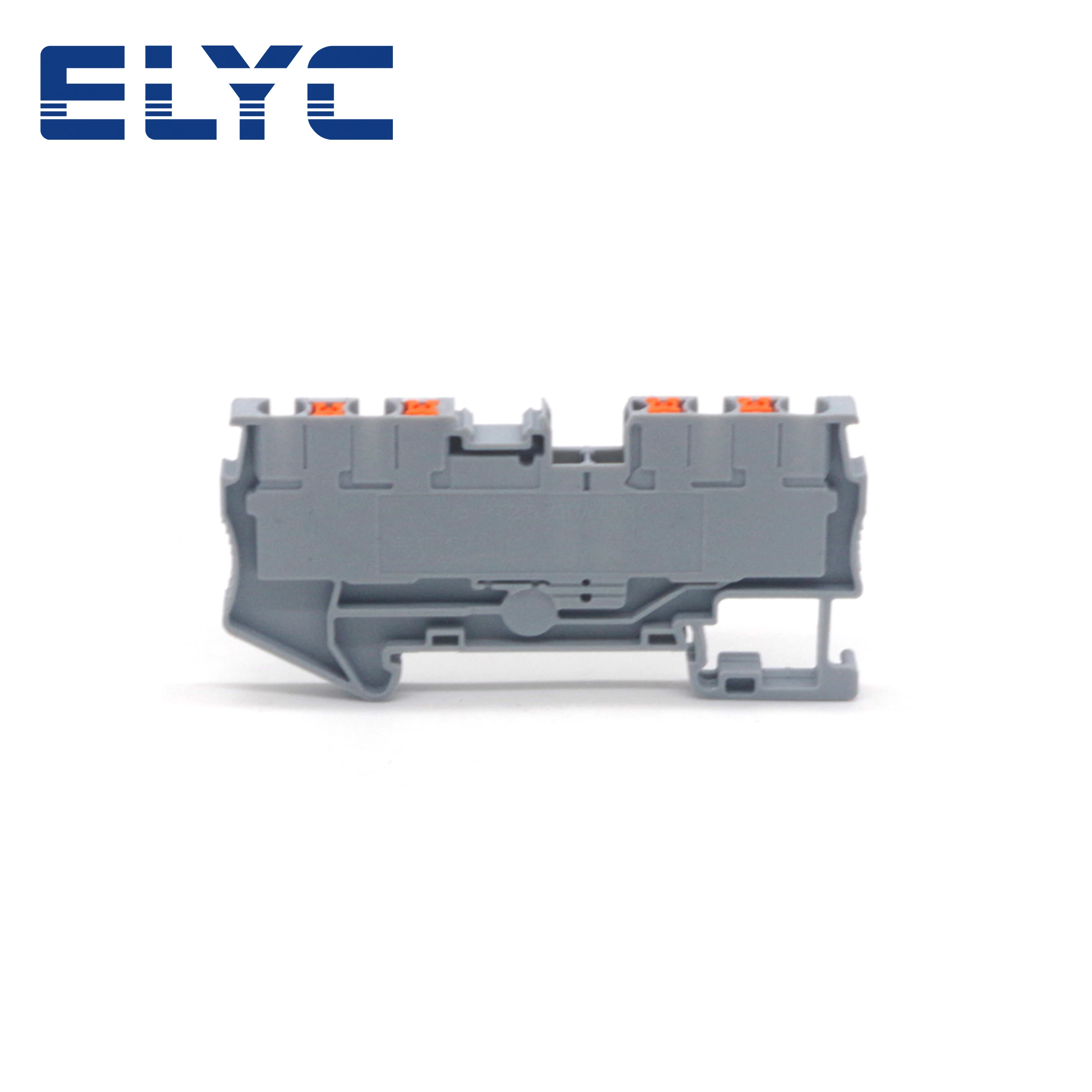 Imagem -02 - Push-in Primavera 4-conductor Strip Plug Bloco Terminal Conector Elétrico Terminal Trilho Ruído Pt2.5 qu pt 25 100 Pcs