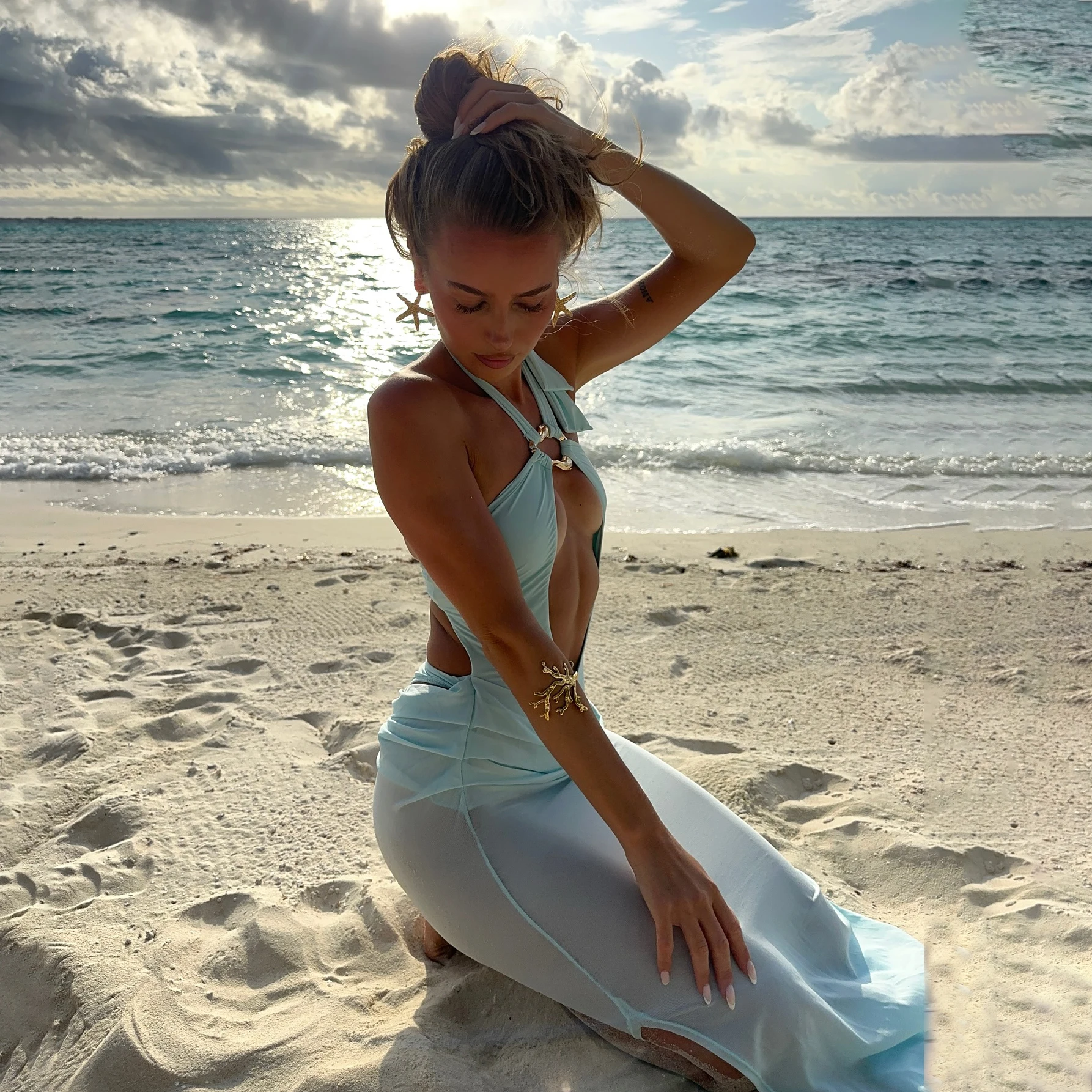 

Бикини из двух частей 2025, сексуальный женский купальник с эффектом пуш-ап, купальник с лямкой на шее, женская сетчатая юбка-бандо, бикини, купальный костюм, купальный костюм