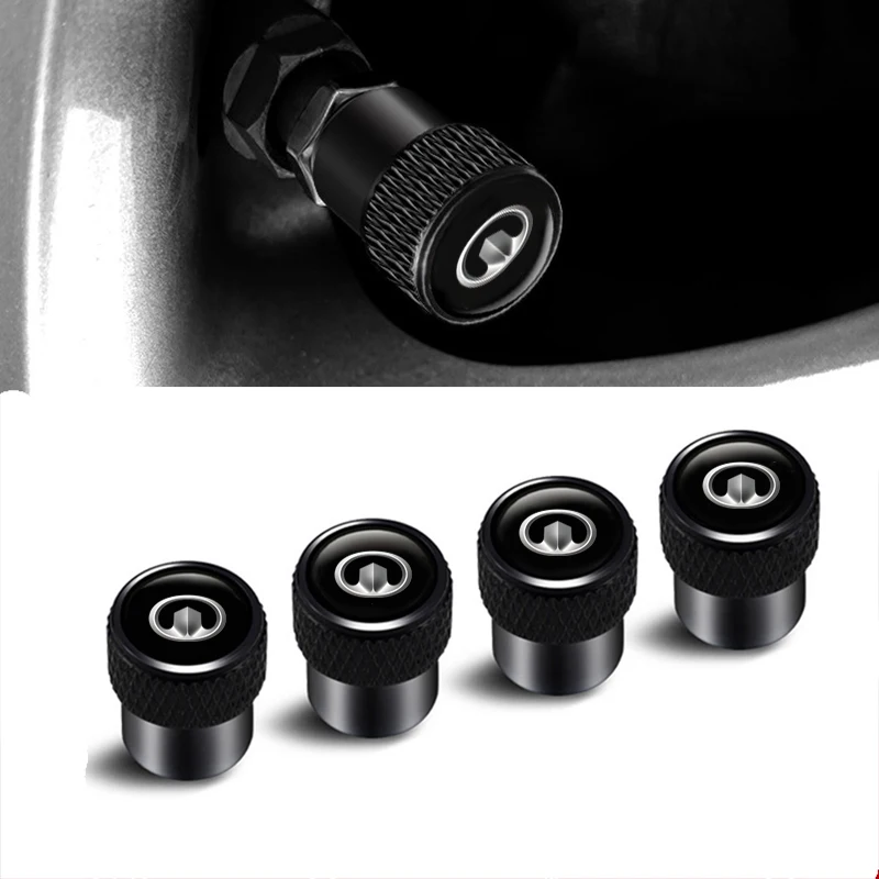 Car Wheel Tire Valve Stem Cap Cover Logo Sticker For Great Wall GWM Poer Voleex C10 C30 C50 Steed Wingle 5 7 POWER Pao Parts