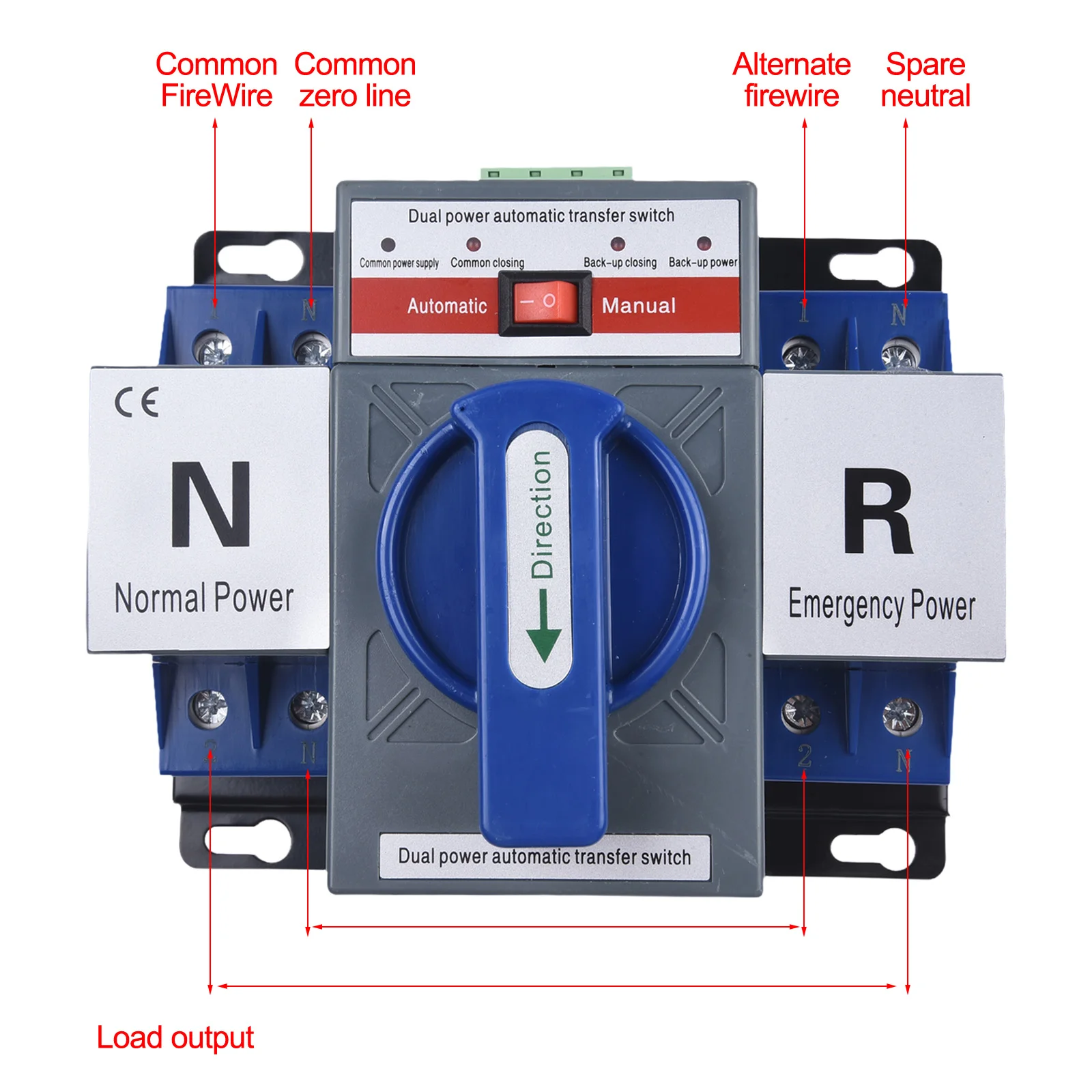 Mains Load Switch Power Switch for durable High Quality Materials Mouth-type Terminal Power Transfer Various Scenarios