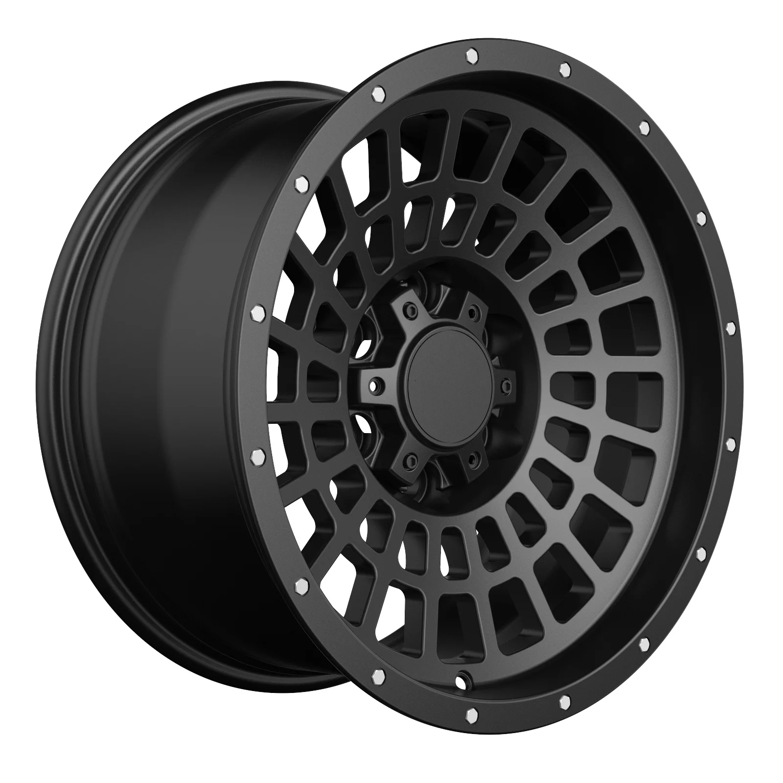 Car Rims 14 15 16 17X9 18 20 Inch Black Machine Face 5 Holes PCD 6x139.7 4x4 Off Road Alloy Wheels