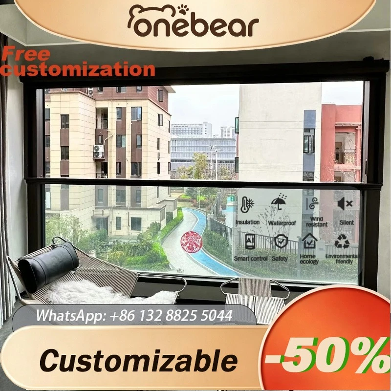 Luxurious Aluminum Double Opening Automatic Sash Lifting Vertical Sliding Window For Outdoor Exterior Use Any Size Custom