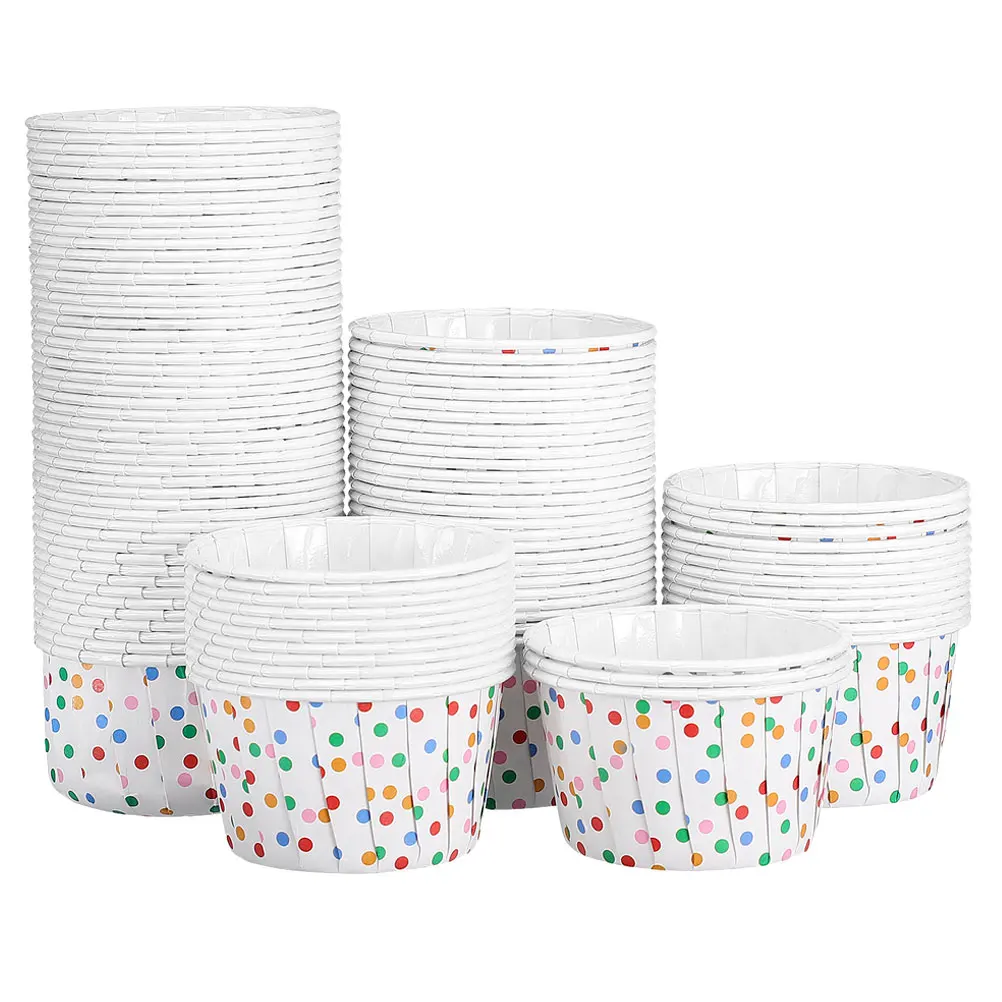 

200pcs Baking Cups Cupcake Liners Greaseproof Fade Color Muffin Liners for Birthday Wedding Party Dessert Decoration Ice Cream