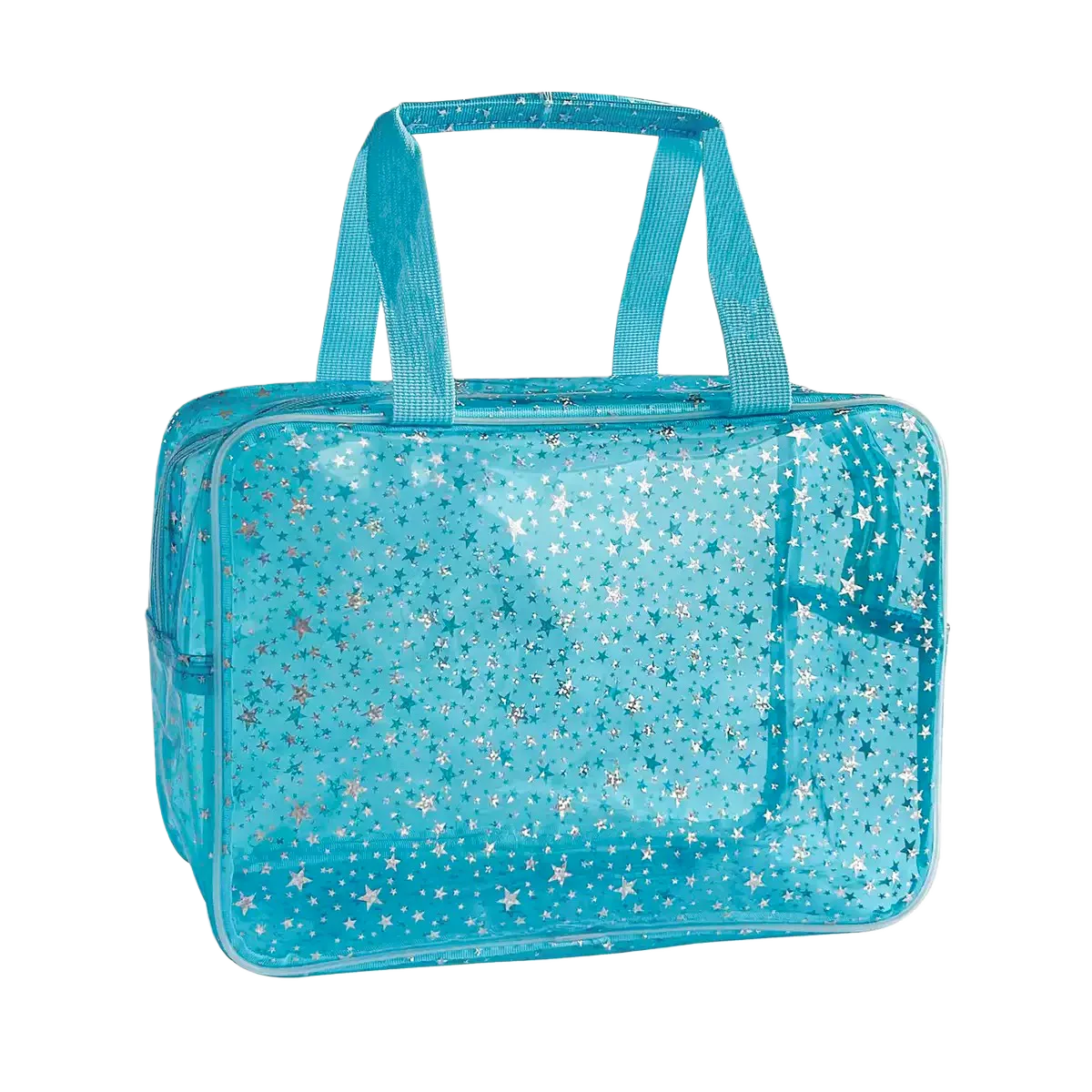 PVC Cosmetic Toiletry Bag Stylish Large Capacity Portable Hand Carry Makeup Organizer for Daily Travel and Trips