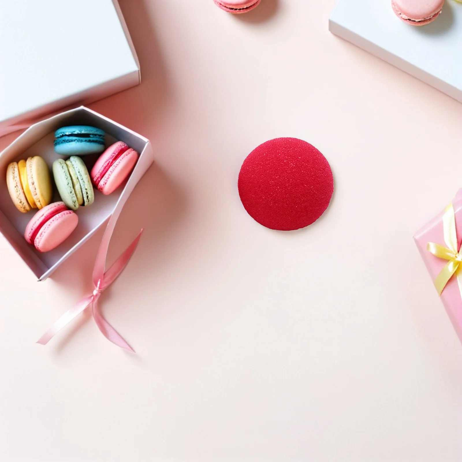 

40pcs Red Sponge Clown Nose Lightweight Fit Most Sizes Halloween Cosplay Party Carnival Masquerade Prop Decorative Sponge