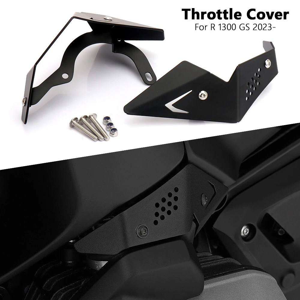 New 2023 2024 Motorcycle Left Right Throttle Body Guards Protector Black Kit For BMW R1300GS r1300gs R 1300 GS R1300 GS