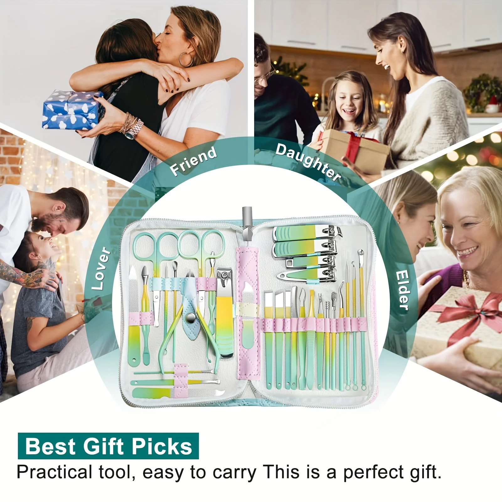 30 Stuks Manicure Snijders Nagelknipper Set Huishoudelijke Roestvrijstalen Manicure Kit Nagelknipper Pedicure Nagelschaar Tool