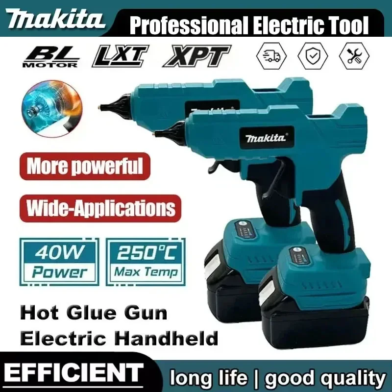 

Аккумуляторный электрический клеевой пистолет Makita 18В для термоклея, 11 мм, для домашнего творчества и DIY