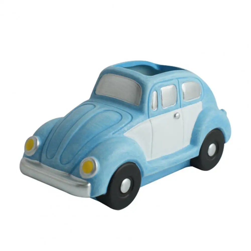 Open Basin Plant Pot Retro Beetle Car Succulents Planter Capacity Auto Shaped Flower Pot Durable Vintage Rubber Plant for Indoor