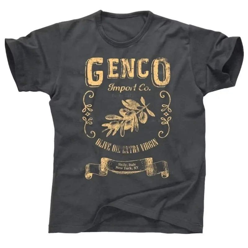 Camiseta Oversized Personalizada Genco Import Olive Oil Company O Padrinho Sonny Fredo Corleone Máfia Gangster 5 Famílias Filme