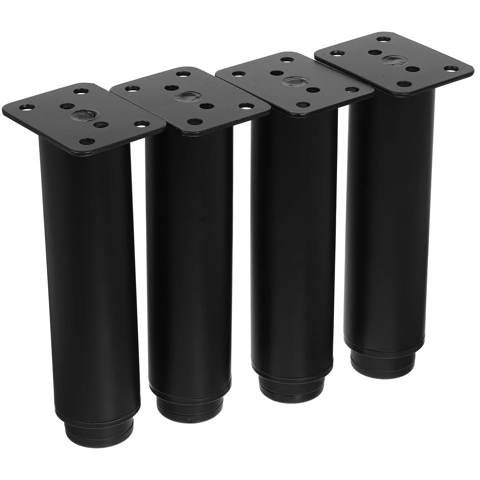 4 Pcs Adjustable Height Legs Furniture Levelers Desk Riser Feet for Bed Replacement