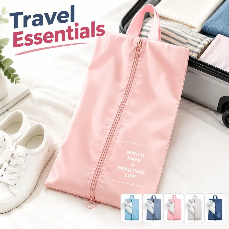 Travel Shoe Bags Portable Waterproof Storage Organizer Pouch for Shoes Clothes Underwear Socks Toiletry Cosmetic Luggage Packing