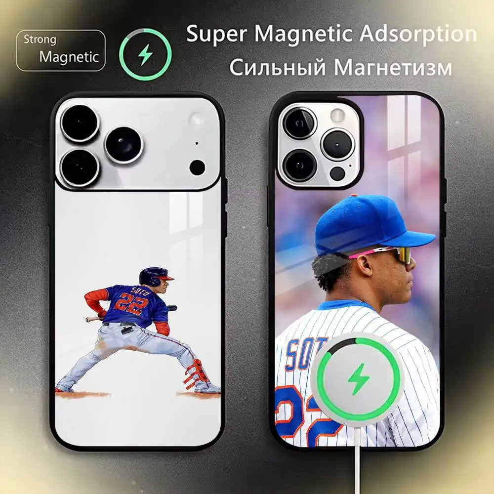 

Baseball Juan Soto Phone Case For iPhone17,16,15,14,13,12,11 Plus,Pro Magnetic with Magsafe Wireless Charging