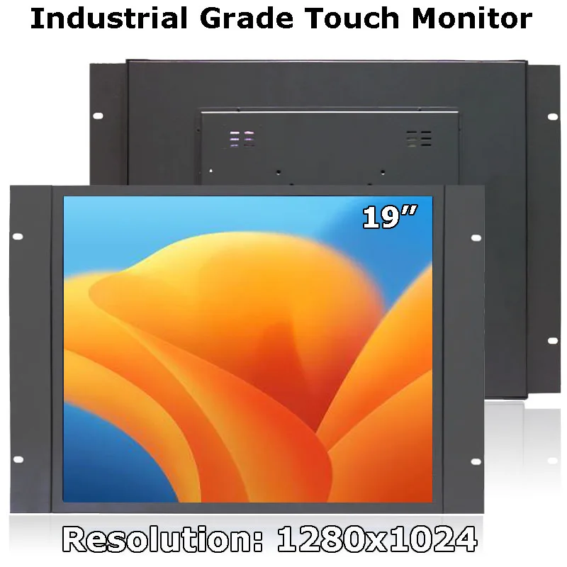 Il più nuovo Monitor da 19 pollici 1280x024 8U Cabinet Monitor Touch LCD di grado industriale integrato con AV/BNC/VGA/HDMI/USB