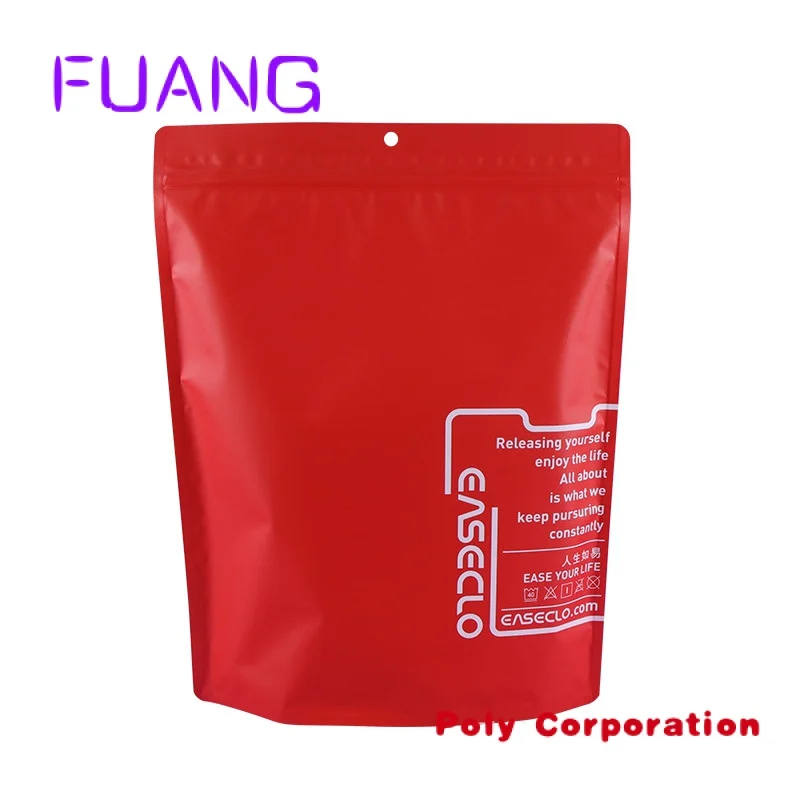 Custom  Factory supplier customized T-shirt zipper lock bag PE frosted clothing outer packing bags