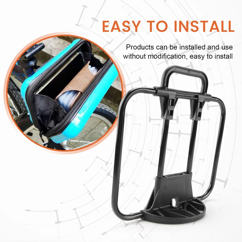 Upgrade Folding Bike S-Bag C-Bag Alloy Front Rack Schoolbag Rack Backpack Rack Row Skeleton Basket For Brompton Parts