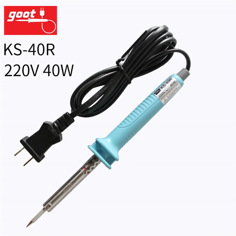 Japan GOOT Soldering iron Tips Electric 220V KE Series KS-30R/40R/60R/80R/100R Weldering RepaIr Tools