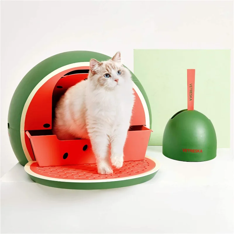 

Sandbox Covered Cat Bedpans Enclosed Design Automatic Cat Bedpans Tray Entry Enclosure Arenero Para Gatos Kitten Accessories