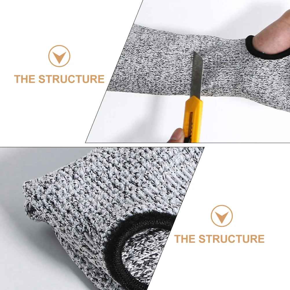 1Pair Cut Resistant Arm Sleeves Lightweight Breathable Security Arm Protector Scrapes Resistant Sleeve for Orchard Picking