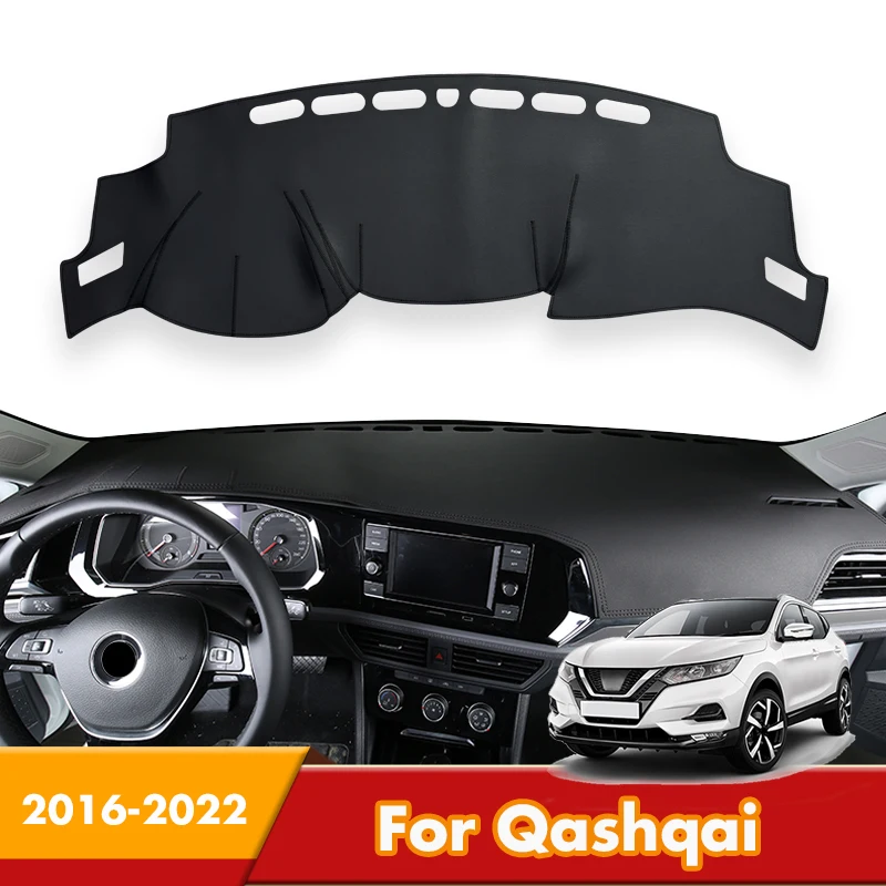 

Чехлы для приборной панели автомобиля Nissan Qashqai 2022 2021 2020 2019 2018 2017, автомобильные коврики, запчасти, Солнцезащитный инструмент, аксессуары для панели