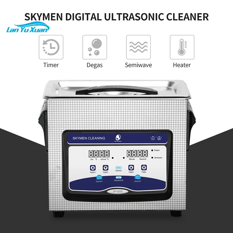 Skymen JP-020S Pulitore ad ultrasuoni per dischi in vinile LP per pulizia ad ultrasuoni 3.2L