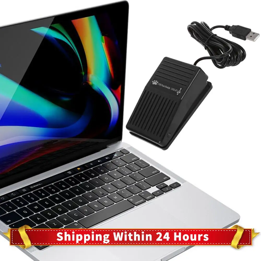 

USB Foot Pedal Control Switch PC Game Pad with 2M Cable Game Control Action HID for Computer Multimedia String Ultrasound Image
